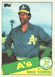1985 Topps Baseball Cards      246     Mike Norris